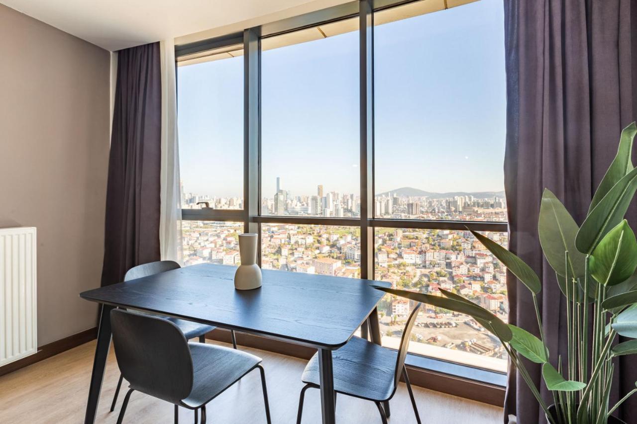 Charming Flat With Gorgeous City View In Atasehir Apartment Istanbul Bagian luar foto